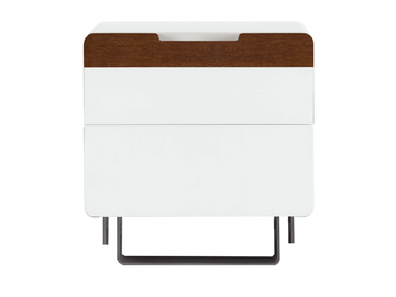 UN401-DI - Rectangular wooden bedside table with drawers by Tarocco Vaccari Group - view 2